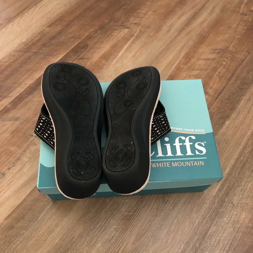 CIENNA THONG SANDAL BLACK SZ 6.5 - Picture 6 of 9